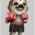 Canvas Art Print the boxing sloth