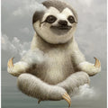 Canvas Art Print sloth meditating