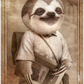 Canvas Art Print STUDENT SLOTH