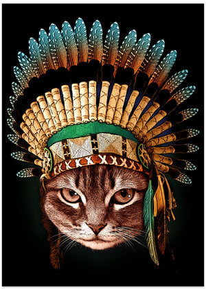 Canvas Art Print chief cat
