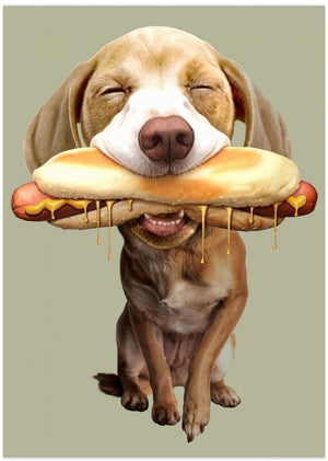 Canvas Art Print hotdog