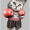 Canvas Art Print boxing cat