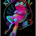 Canvas Art Print frog loves music