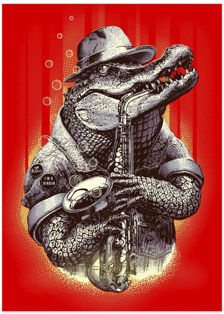 Canvas Art Print croc rocks