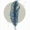 Feather in a circle