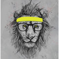 Hipster lion