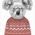 Winter koala (red)