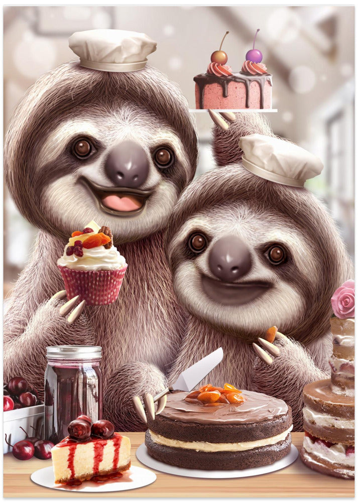 SLOTH BAKING CAKES