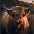Highland Cow With Big Horns