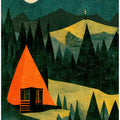 Moonlit Cabin Dream