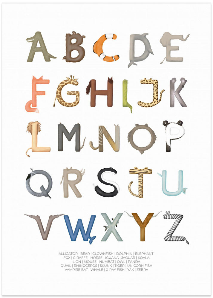 Animal Letters ABC