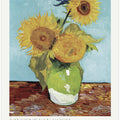 Vase With Three Sunflowers