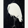 Egret In The Rain