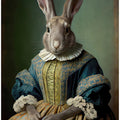 Regal Hare Portrait