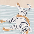 Scandi Sleeping Tiger Children's Art