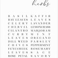 Art Prints of List of herbs