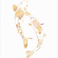Gold koi fish silhouettes