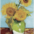 Vase With Three Sunflowers