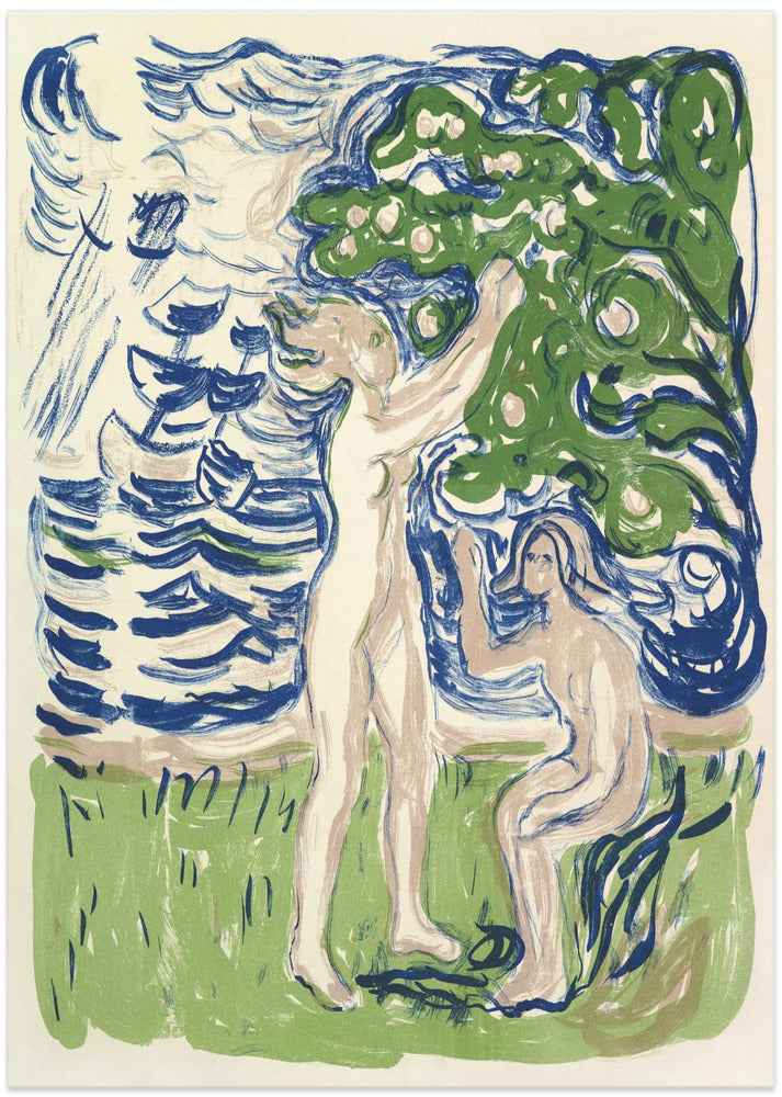 Girls Picking Apples