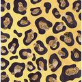 Yellow orange leopard print gold
