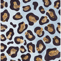 Leopard print blue gold