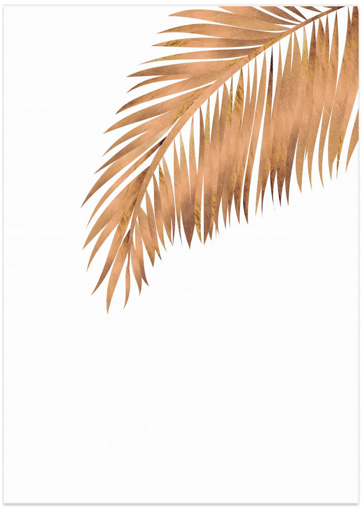 Gold Copper palm leaf 3