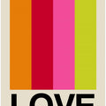 Retro Stripe LOVE Fruit