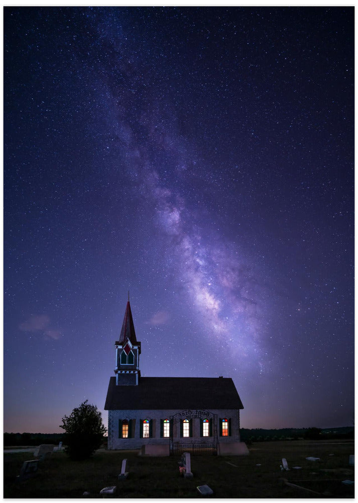 A Church under Milky Way
