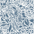 Art Prints of Scandi blue white pattern 2