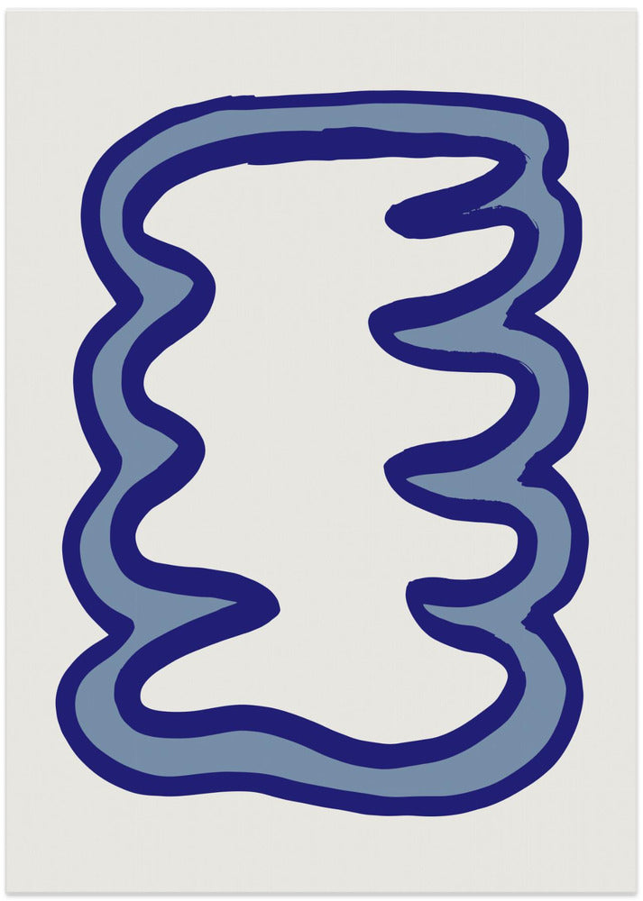 Art Prints of Blue Organic