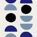 Art Prints of Blue Shapes 2