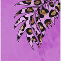 Pink leopard print palm leaf