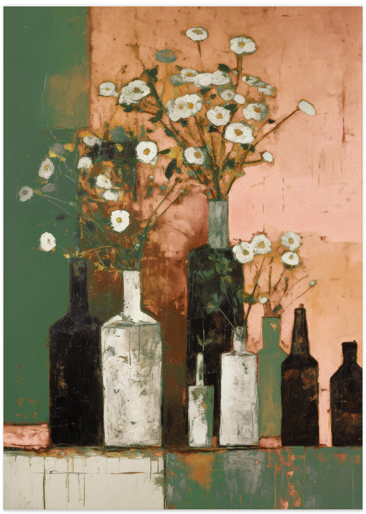 Bottles And Flowers