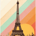 Art Prints of Eiffel Tower Rainbow