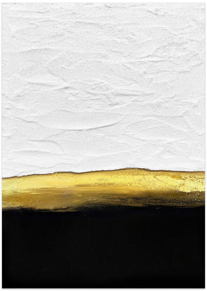 Art Prints of Black and White Golden Night