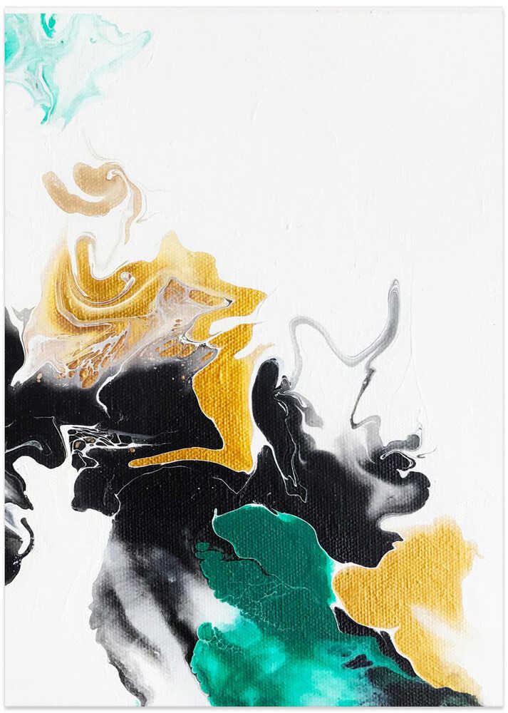 Green and Gold Ribbons 1