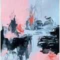 Art Prints of Pink and Grey Abstract 2