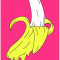 Art Prints of Melting Pink Banana