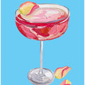 Art Prints of Sparkling Rose Gin Cocktail