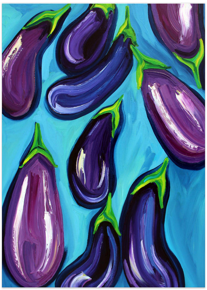 Aubergines Rain
