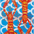 Langoustines On Blue