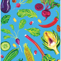Spring Vegetables Blue