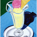 Art Prints of Raspberry and Vanilla Ice Cream