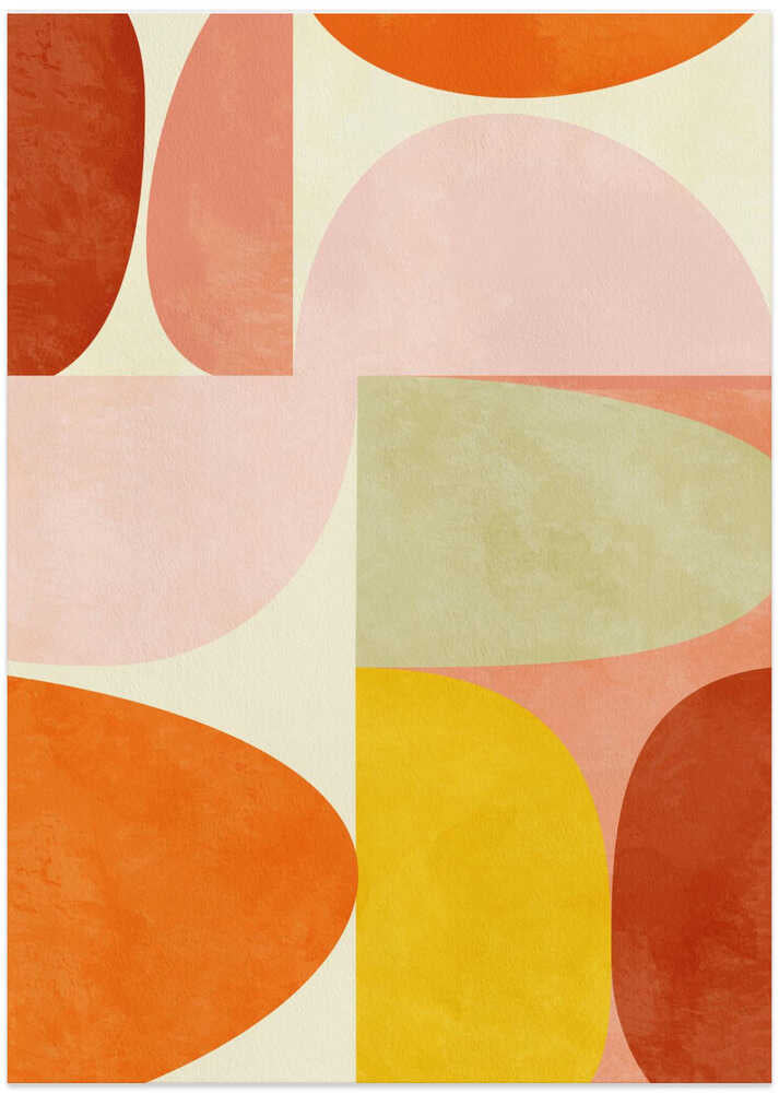 Warm Pastel Geometry