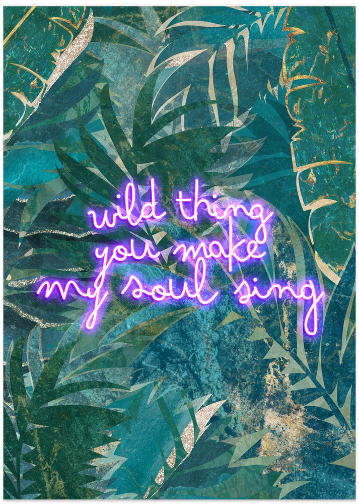 Neon Jungle Typography