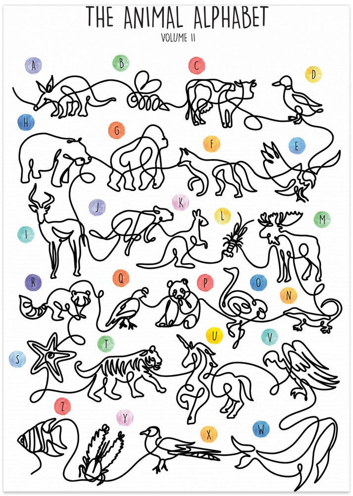 Art Prints of The Animal Alphabet Volume 2