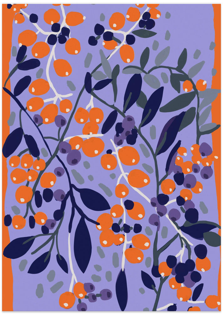 Blue And Orange Berries