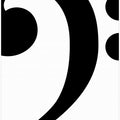 Art Prints of Big bass clef 1