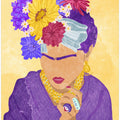 Frida and flowers