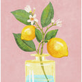 Lemon Bunch In Vase